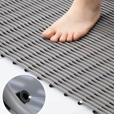 Toiletten-Badezimmer-Sicherheits-Bodenmatte, rutschfestes Kunststoffkissen, benutzerdefinierte Größe