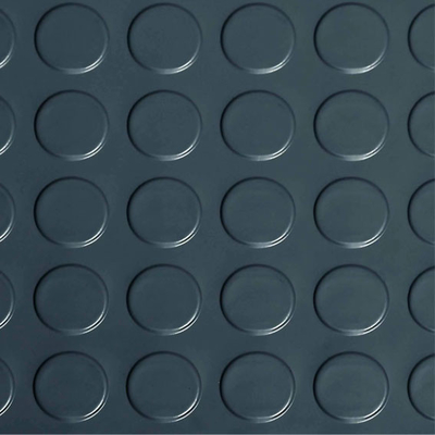 Schwarzer Gummimünzen-Muster-nicht Beleg der boden-Matten-3mm starker schützen Boden