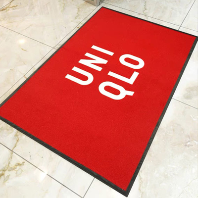 3.5mm Rückseite kundenspezifischer Logo Floor Mats For Business Nitrilkautschuk-8x4