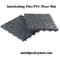 200x200MM 1.6CM beständiger Antibeleg PVC-UVboden Mat For Wet Area