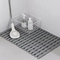 Haltbare Grey Bathroom Anti Slip Toilet-Boden-Matte 60CM*90CM