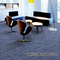 Büro-Hotel-deckt Handelspolypropylen-Teppich das Bitumen mit Ziegeln, das 50x50CM unterstützt