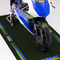 Tpr PVC-Fahrrad-Trainer Mats Indoor Motorcycle Logo Rug mit 1.5mm Schutzträger