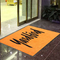 1.2mm Gummiunterstützungslogo printed floor mat nylon 6,6 Faser-kundenspezifische Teppich-Wolldecken